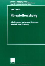 Cover of: Hörspielforschung: Schnittpunkt zwischen Literatur, Medien und Ästhetik
