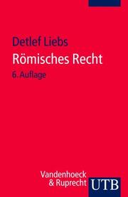 Cover of: Römisches Recht. Ein Studienbuch.