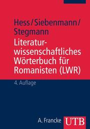 Cover of: Literaturwissenschaftliches Wörterbuch für Romanisten.