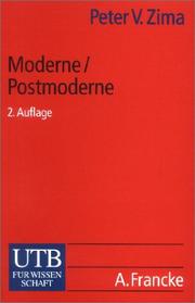 Cover of: Moderne/Postmoderne by Peter V. Zima