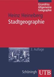 Cover of: Grundriß Allgemeine Geographie: Stadtgeographie.