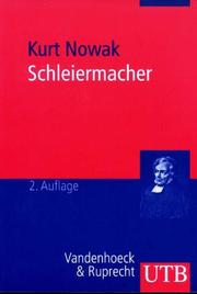 Cover of: Schleiermacher by Kurt Nowak