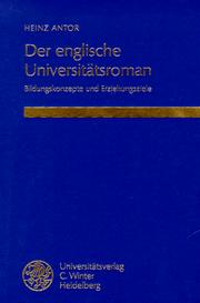 Cover of: Der englische Universitätsroman: Bildungskonzepte und Erziehungsziele