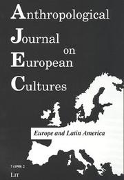 Cover of: Europe and Latin America (Anthropological Journal on European Cultures)