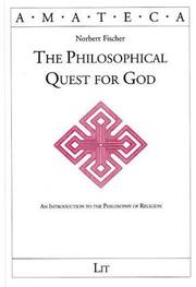 Cover of: Philosophical Quest for God by Norbert Fischer
