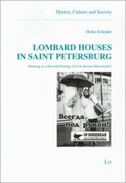 Cover of: Lombard Houses in St. Petersburg: Pawning as a Survival Strategy of Low-Income Households (Market, Culture and Society)