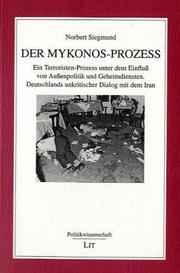Cover of: Der Mykonos-Prozess
