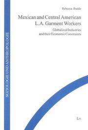 Cover of: Mexican and Central American L. A. Garment Workers