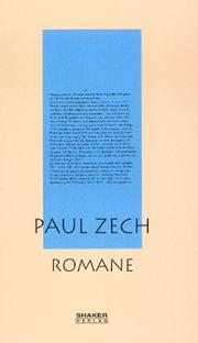 Cover of: Ausgewählte Werke / Paul Zech ; in Zusammenarbeit mit Dieter Breuer herausgegeben und bearb. von Bert Kasties.