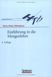 Cover of: Einführung in die Mengenlehre (SAV Mathematik)