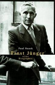Cover of: Ernst Jünger by Paul Noack