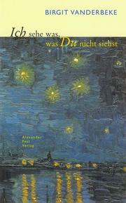 Cover of: Ich sehe was, was du nicht siehst