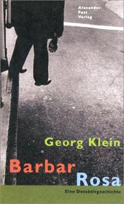 Cover of: Barbar Rosa: Eine Detektivgeschichte