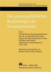 Cover of: "Die gemeingefährlichen Bestrebungen der Sozialdemokratie"