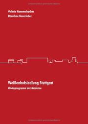 Cover of: Weissenhofsiedlung Stuttgart by Valerie Hammerbacher