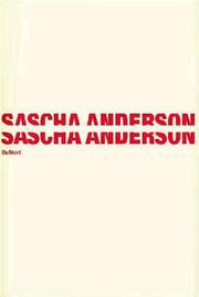 Cover of: Sascha Anderson.
