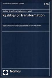 Cover of: Realities of Transformation | 