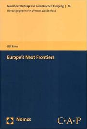 Cover of: Europe's Next Frontiers