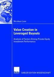 Cover of: Value Creation in Leveraged Buyouts by Nicolaus Loos