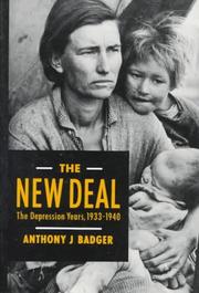Cover of: The New Deal: The Depression Years, 1933-1940