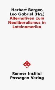 Cover of: Alternativen zum Neoliberalismus in Lateinamerika