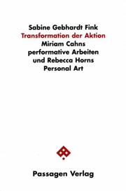 Cover of: Transformation der Aktion by Sabine Gebhardt Fink