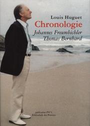 Cover of: Chronologie: Johannes Freumbichler, Thomas Bernhard