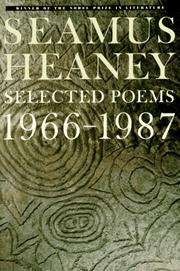 Cover of: Selected Poems 1966-1987 by Seamus Heaney