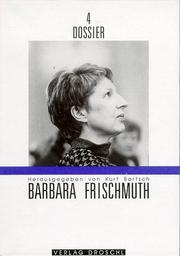Cover of: Barbara Frischmuth