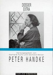 Cover of: Peter Handke: die Langsamkeit der Welt