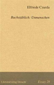 Cover of: Buchstäblich: Unmenschen