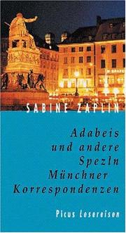 Cover of: Adabeis und andere Spezln by Sabine Zaplin