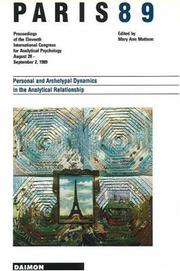 Cover of: Paris 1989: Personal and Archetypal Dynamics in the Analytical