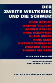 Cover of: Der Zweite Weltkrieg und die Schweiz by Hugo Bütler