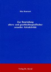 Cover of: Zur Beurteilung alters- und geschlechtsspezifischer sexueller Attraktivität