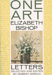 Cover of: One Art by Elizabeth Bishop