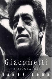 Giacometti by James Lord