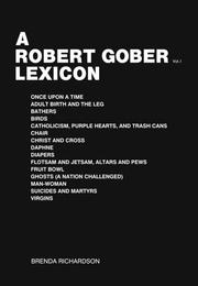 Robert Gober Lexicon, A cover