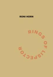 Cover of: Roni Horn: Rings of Lispector (Agua Viva)
