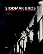 Cover of: Siodmak Bros. by herausgegeben von Wolfgang Jacobsen und Hans Helmut Prinzler.