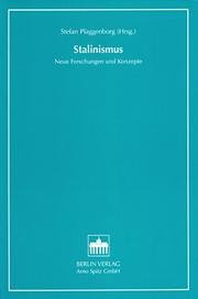 Cover of: Stalinismus: neue Forschungen und Konzepte