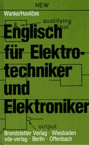 Cover of: English for electrical and electronics engineers by J. Wanke