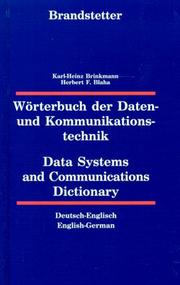 Cover of: Data Systems and Communication Dictionary by Karl-Heinz Brinkmann, Karl-Hienz Brinkmann, Herbert Blaha, Karl-Hienz Brinkmann, Herbert Blaha