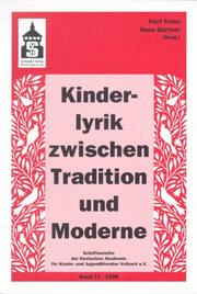 Cover of: Kinderlyrik zwischen Tradition und Moderne
