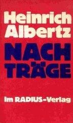 Cover of: Nachträge
