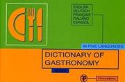 Dictionary of gastronomy by E. Neiger