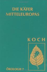 Cover of: Die Käfer Mitteleuropas. by Klaus Koch