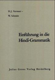 Cover of: Einführung in die Grammatik der modernen Hindī