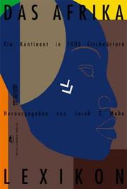 Cover of: Das Afrika-Lexikon by in Verbindung mit Till Förster ... [et al.] ; herausgegeben von Jacob E. Mabe.