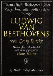 Cover of: Beiträge zur Beethoven-Bibliographie: Studien u. Materialien zum Werkverz. von Kinsky-Halm